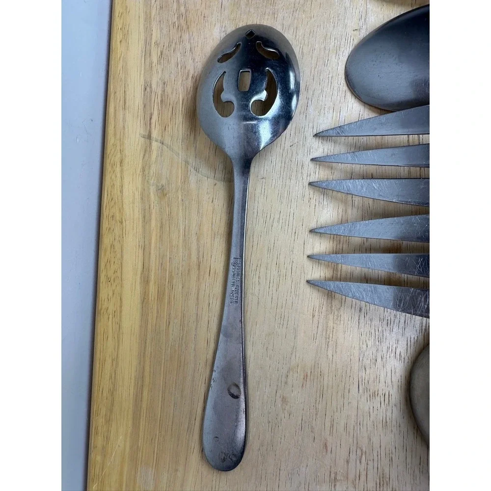 Stanley Roberts Stainless Flatware 7 Replacement Pieces Satin Modern Taiwan‎ SRB